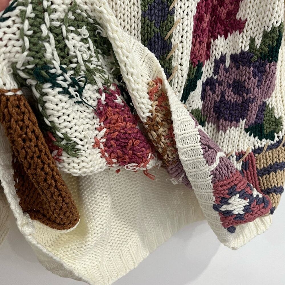 Cabin Creek Vintage Knit Sweater Large Grandma Cottagecore - Picture 6 of 10